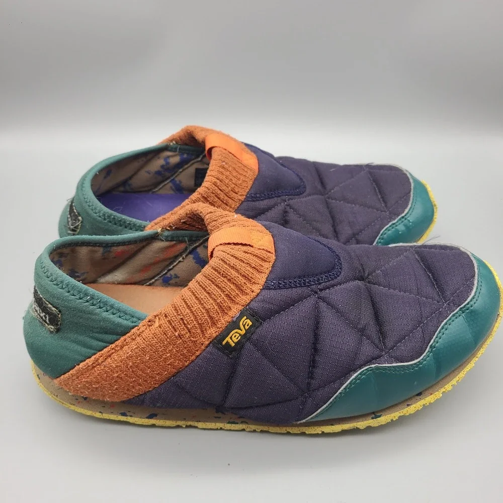Teva Purple Green Orange Slip-On Loafers
